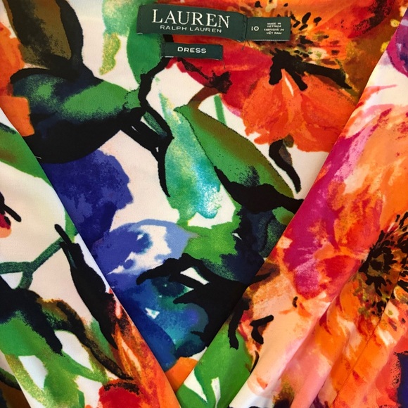 Lauren Ralph Lauren Cocktail Dress Floral Midi - Picture 11 of 11